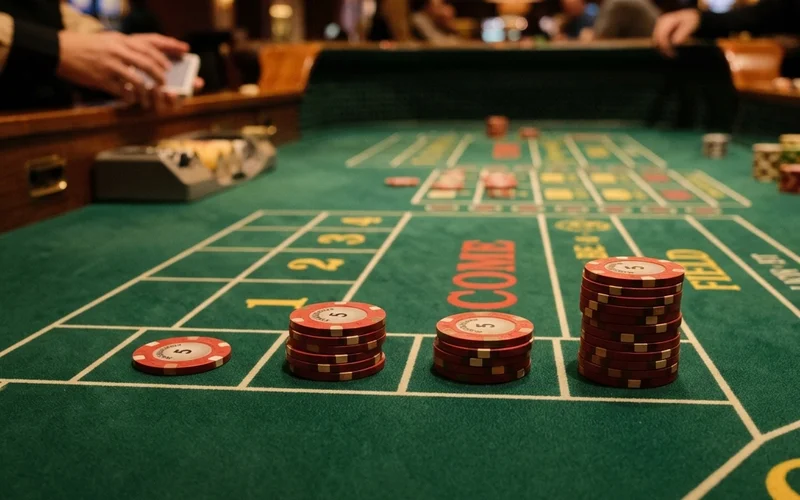 Bố cục chiến thuật 1-3-2-6 với chips casino