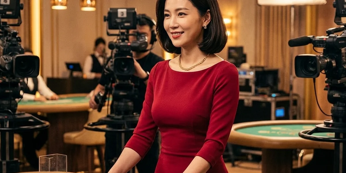 Dealer xinh đẹp tại studio Live Casino 68VIP