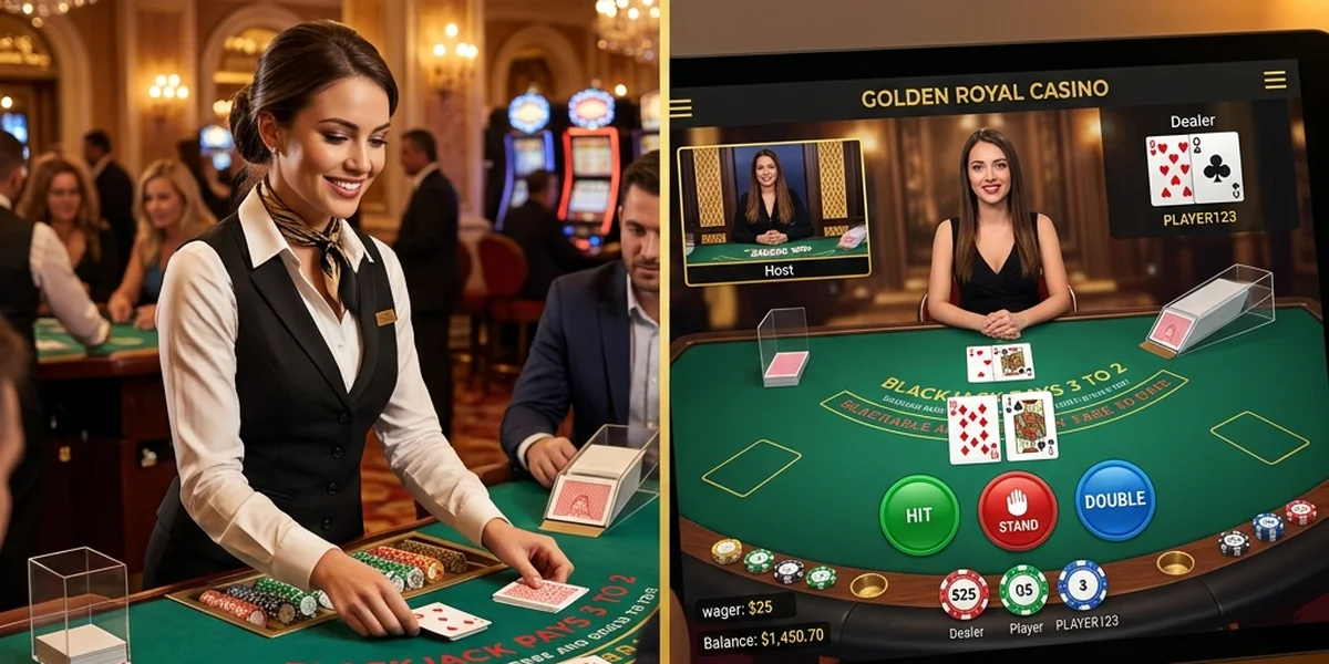 So sánh Casino Live và Casino Online
